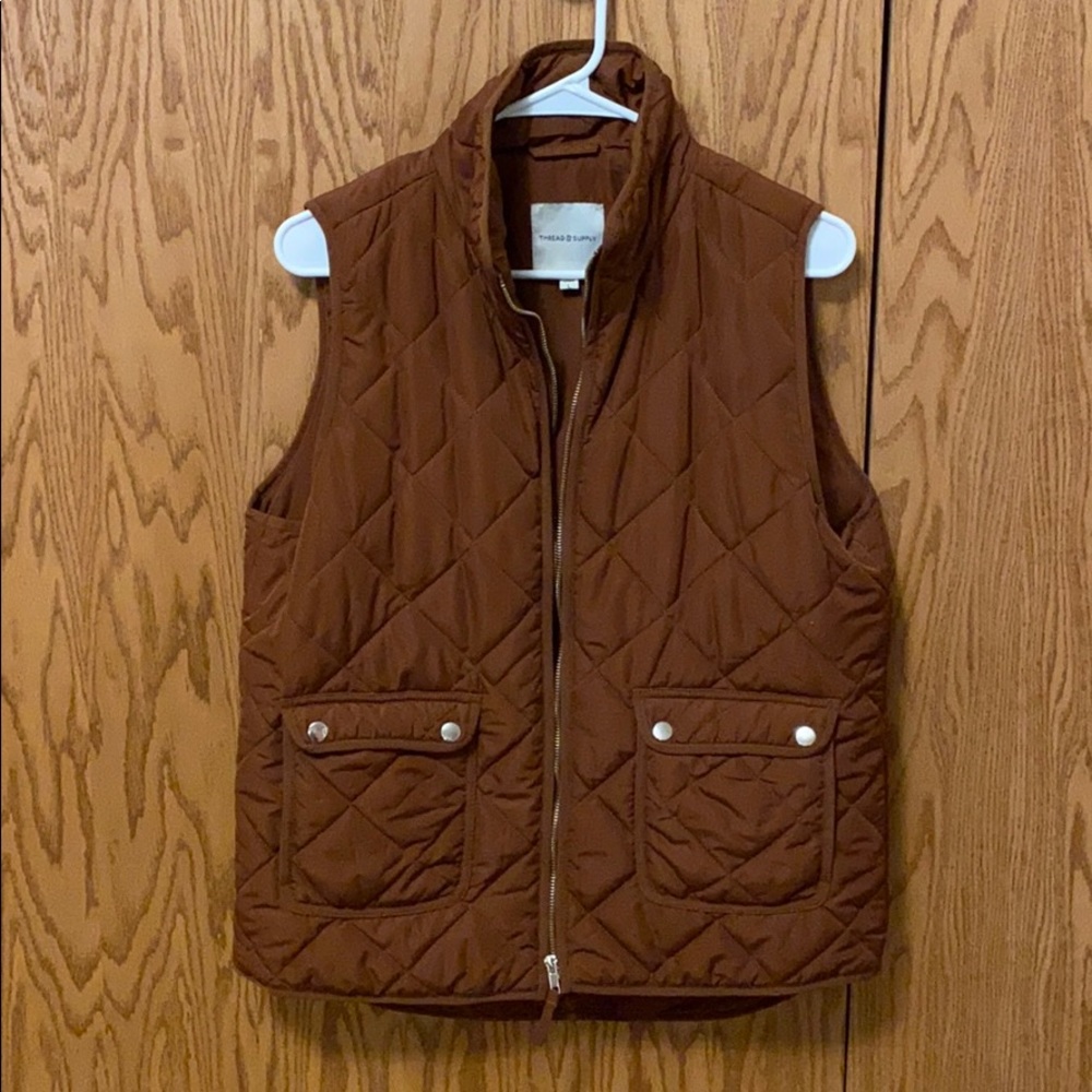 Burnt orange vest